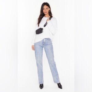 NastyGal Had Knit All Crew Neck Longsleeve Sweater In White Size M